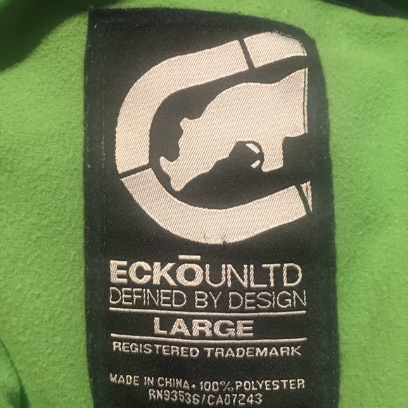 Echo Unltd Large Zip up Jacket Green - Picture 6 of 6
